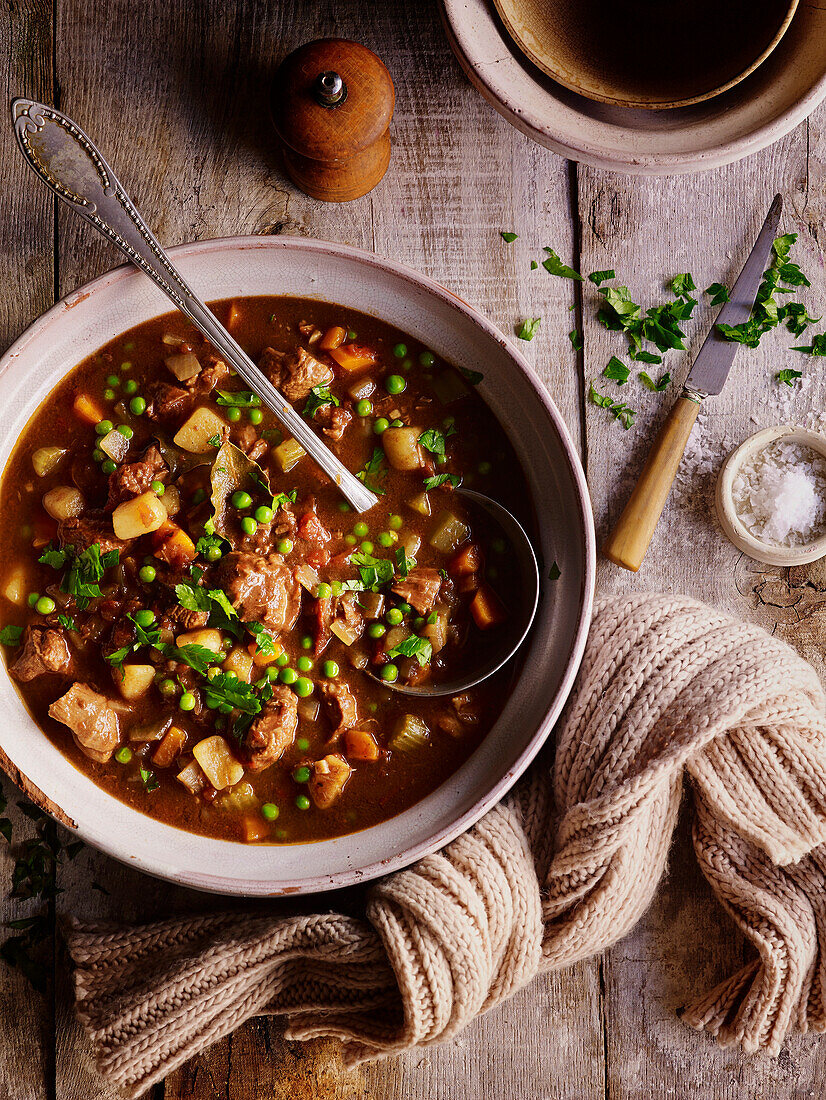 Beef and vegetable soup