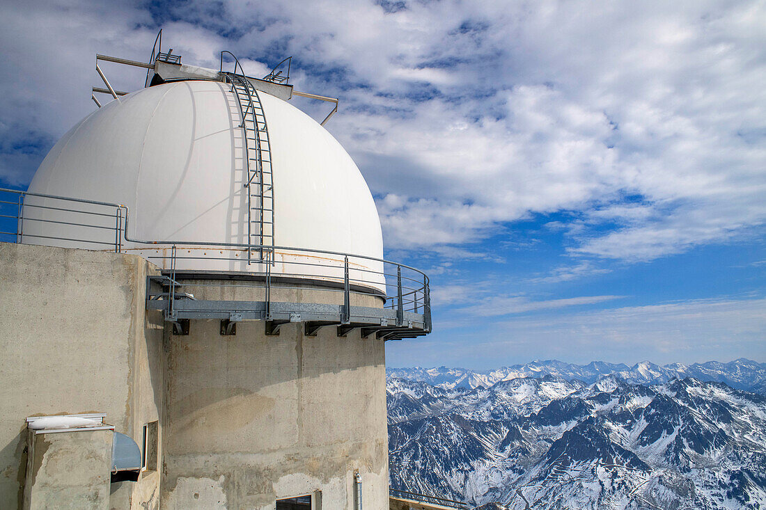 The Observatory Of Pic Du Midi De Bigorre, Hautes Pyrenees, Midi Pyrenees, France