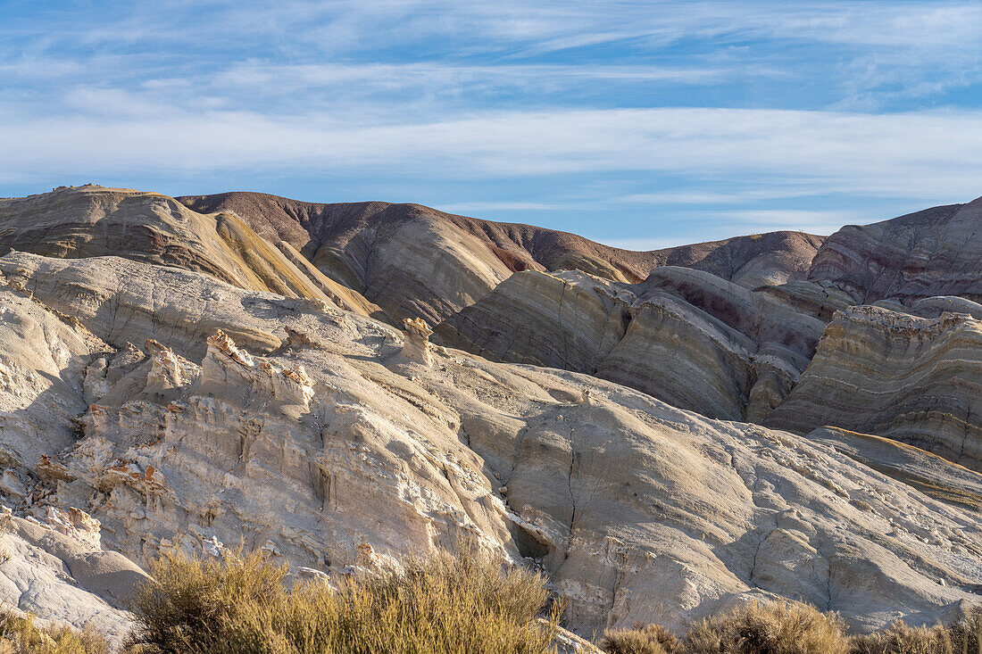 Colorful geologic formations at the Hill of Seven Colors near Calingasta, San Juan Province, Argentina.