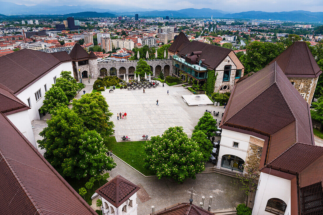 Burg von Ljubljana (Ljubljanski Grad), Altstadt von Ljubljana, Slowenien, Europa