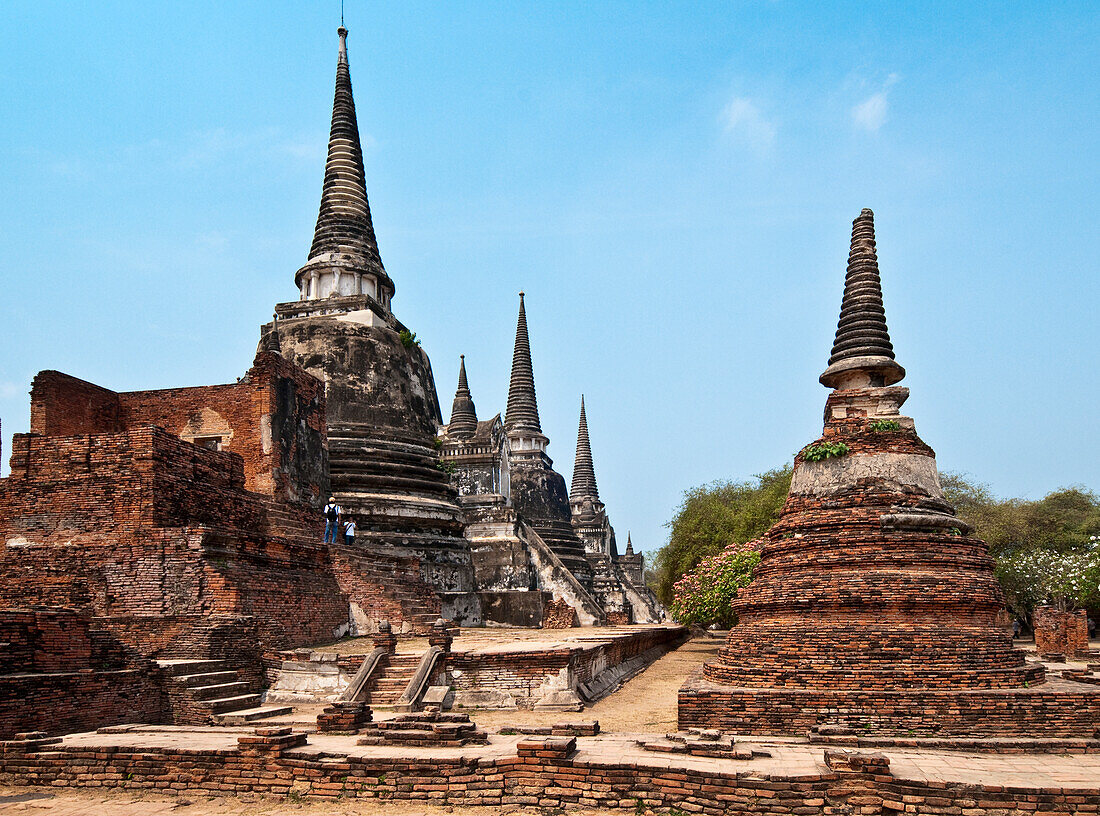 Wat Phra Sri Sanpetch Buddhist temple in Ayutthaya, Thailand.