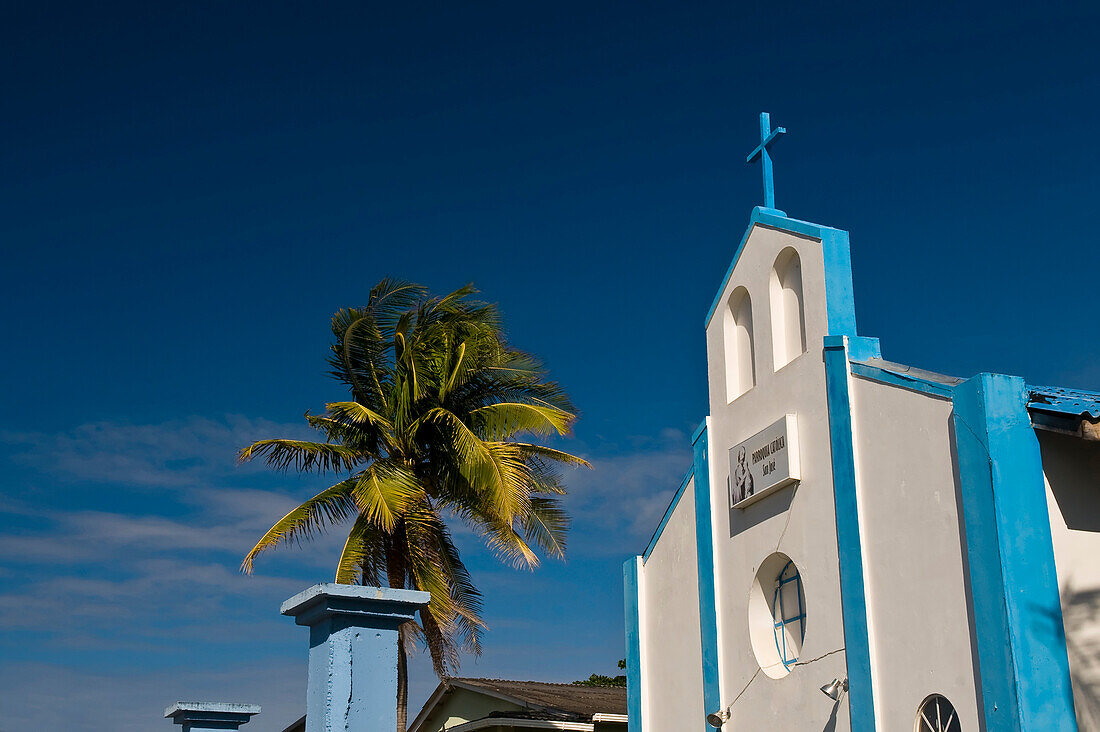 Church in the Caribbean island of San Andres