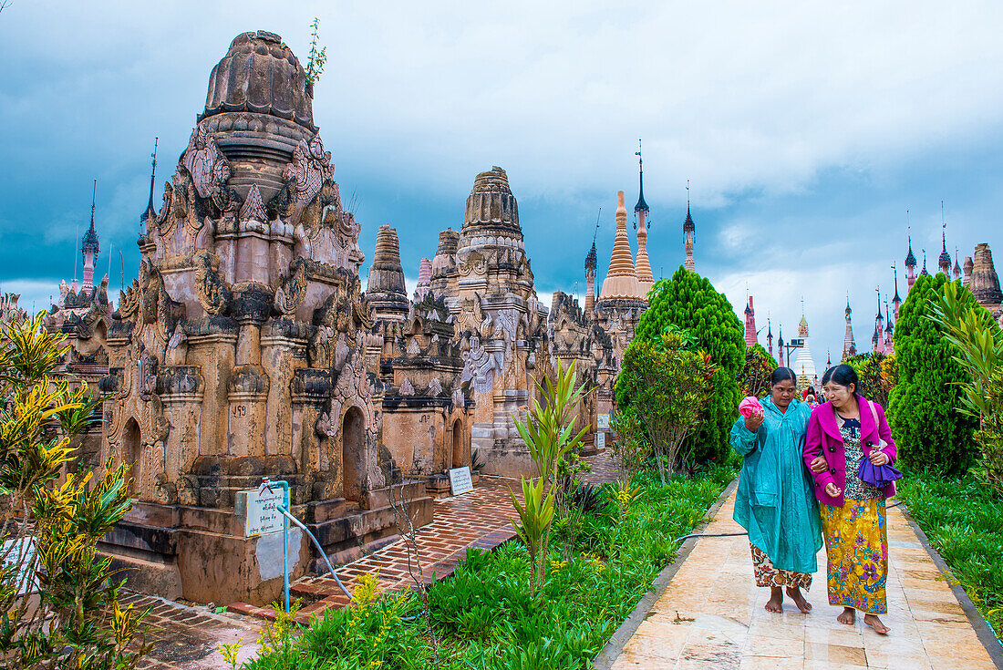 Die Kakku-Pagode im Shan-Staat Myanmar