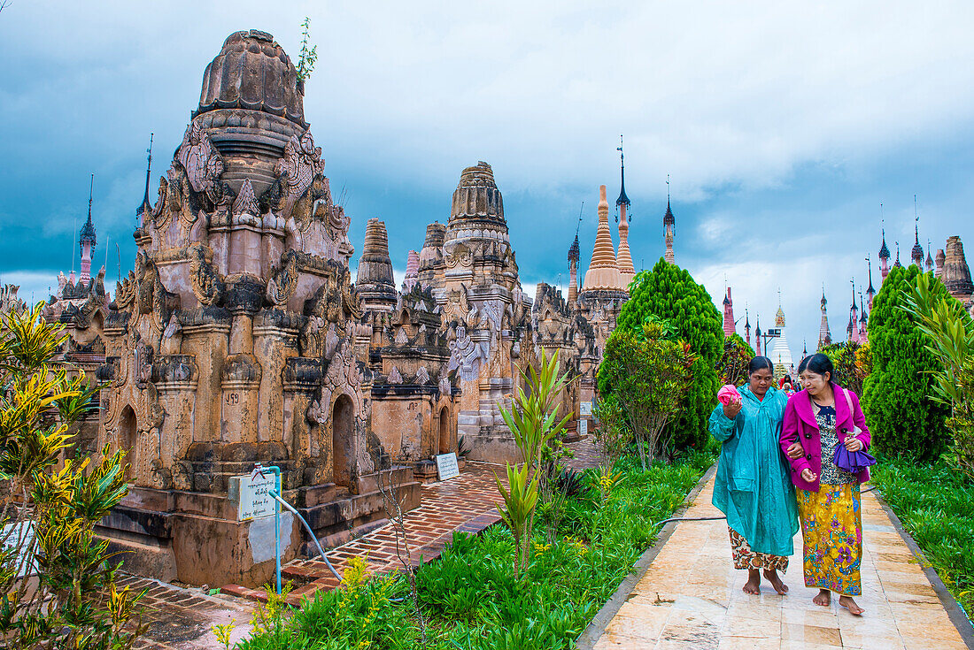 The Kakku pagoda in Shan state Myanmar