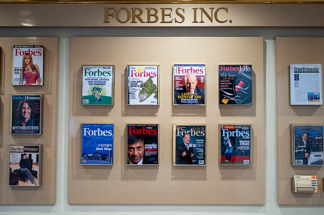Das Gebäude der Forbes Magazine Galleries. 62, 5th avenue, Manhattan, New York, NYC, USA.