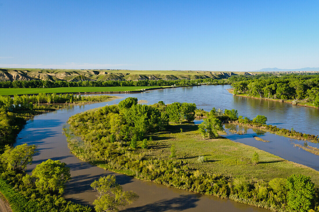 Aussichtspunkt Decision Point am Zusammenfluss von Missouri und Marias Rivers, Montana.