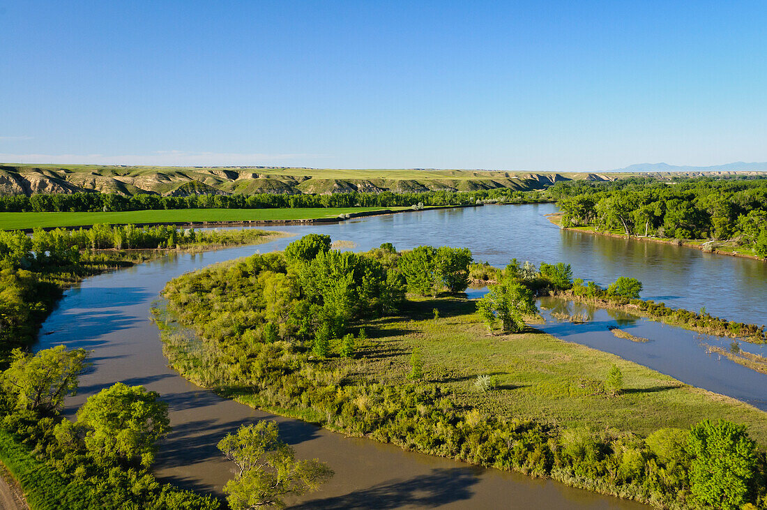 Decision Point overlook at the confluence of the Missouri and Marias Rivers, Montana.