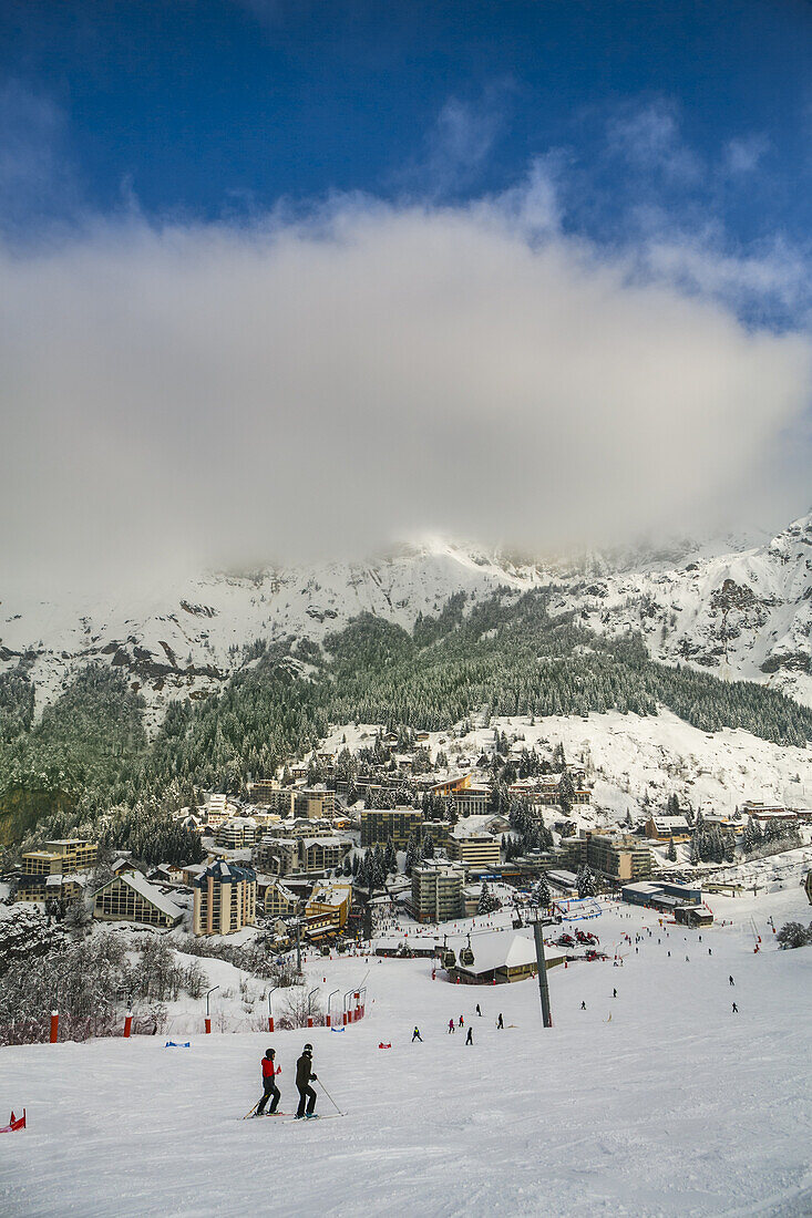 Gourette ski resort, Pyrenees Atlantiques, Aquitaine region, Ossau Valley, France