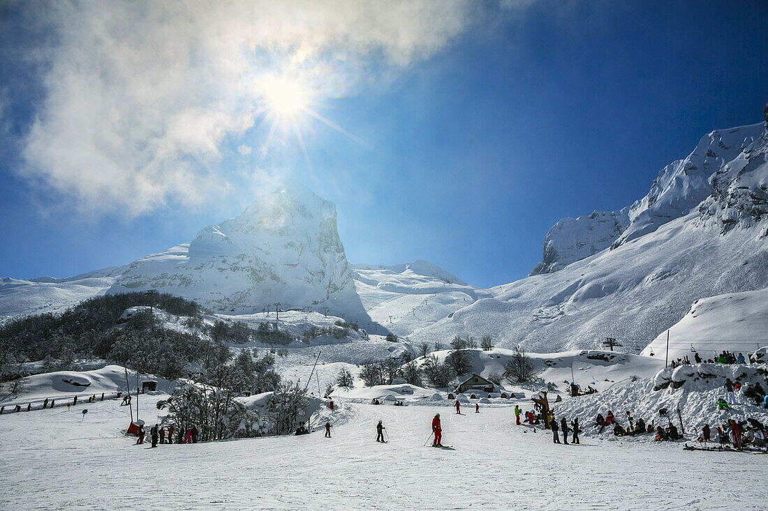 Gourette ski resort, Pyrenees Atlantiques, Aquitaine region, Ossau Valley, France