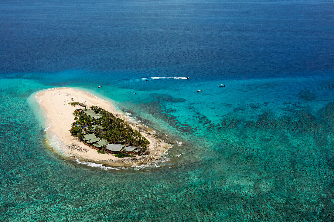 Namotu Island Mamanuca Islands, Fiji, South Pacific - aerial view