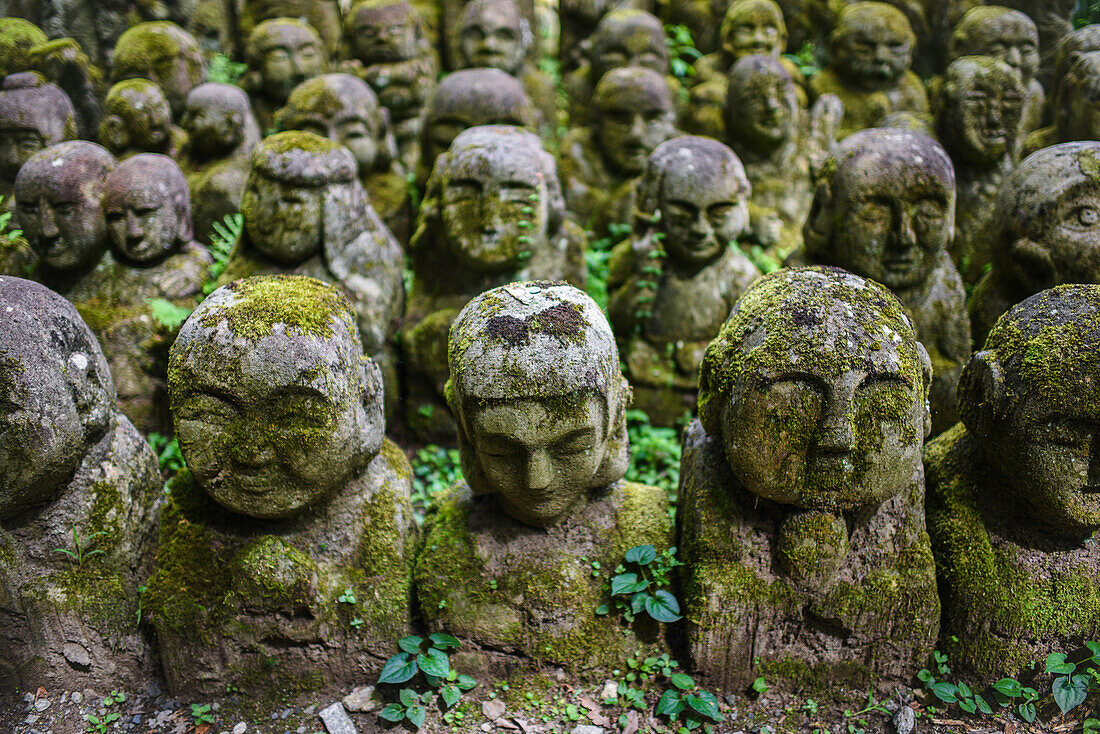 Der buddhistische Tempel Otagi Nenbutsu-ji im Stadtviertel Arashiyama in Kyoto, Japan