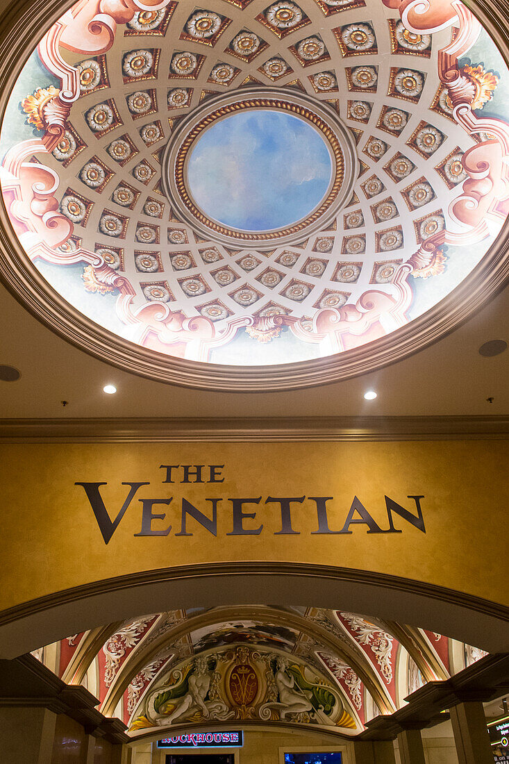 The Venetian hotel & Casino in Las Vegas. With more than 4000 suites it's one of the most famous hotels in the world.