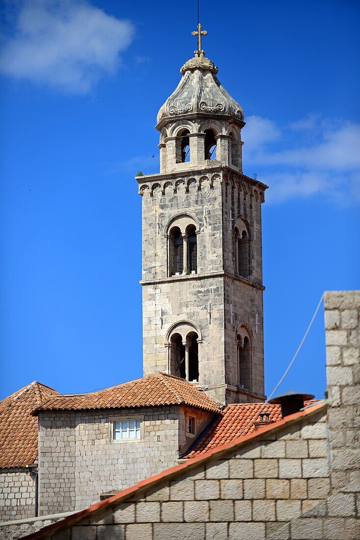 Tower of the Dominican Monastery in Dubrovnik, Croatia