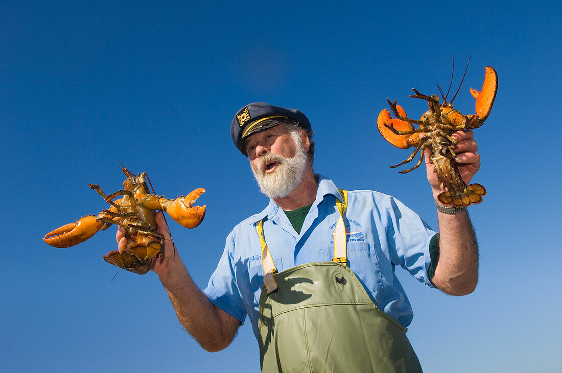 Lobster fisherman Norm Peters, "The Bearded Skipper" of Rustico, Prince Edward Island, Canada..