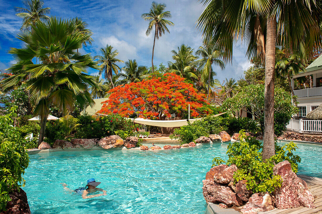 Pool im Malolo Island Resort und Likuliku Resort, Mamanucas Inselgruppe Fidschi