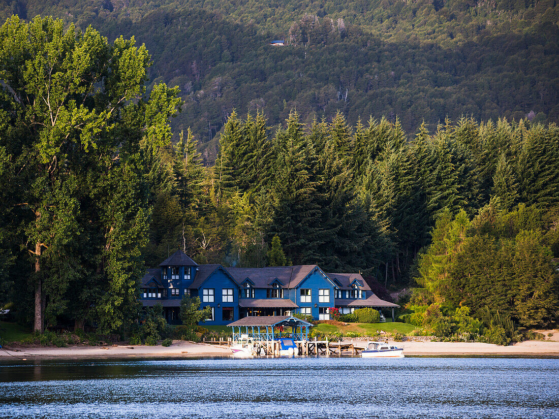 Las Balsas Gourmet Hotel und Spa, Las Balsas Bay, Villa la Angostura, Neuquen, Patagonien, Argentinien