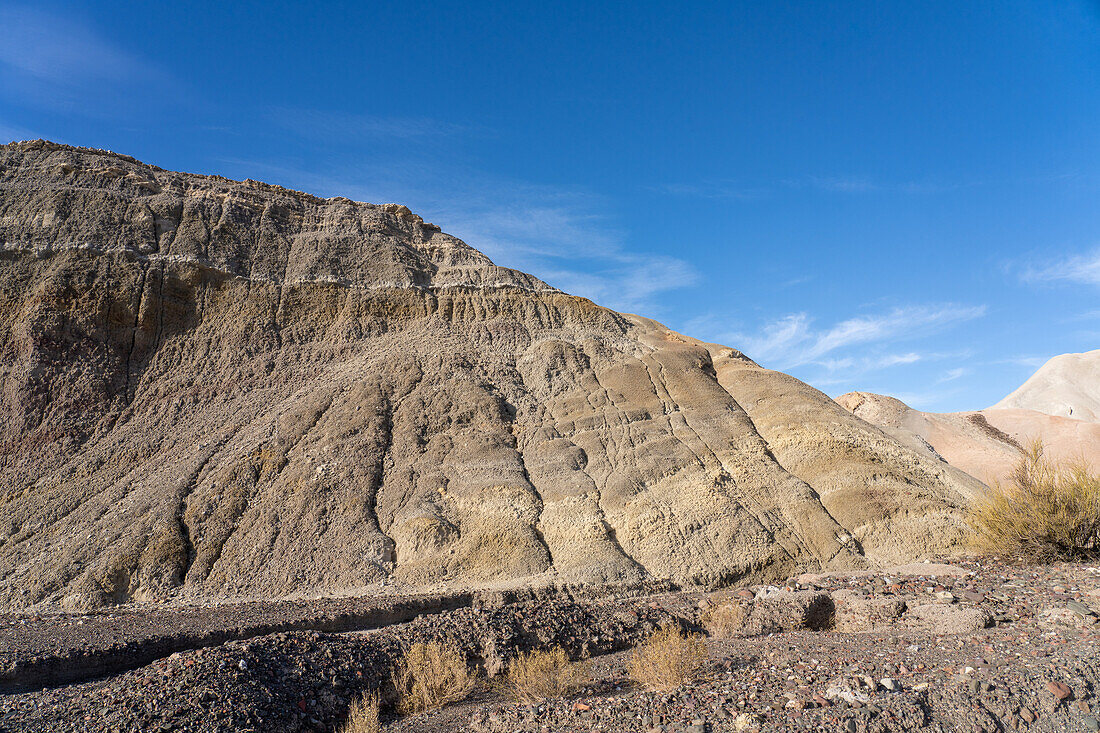 Colorful geologic formations at the Hill of Seven Colors near Calingasta, San Juan Province, Argentina.