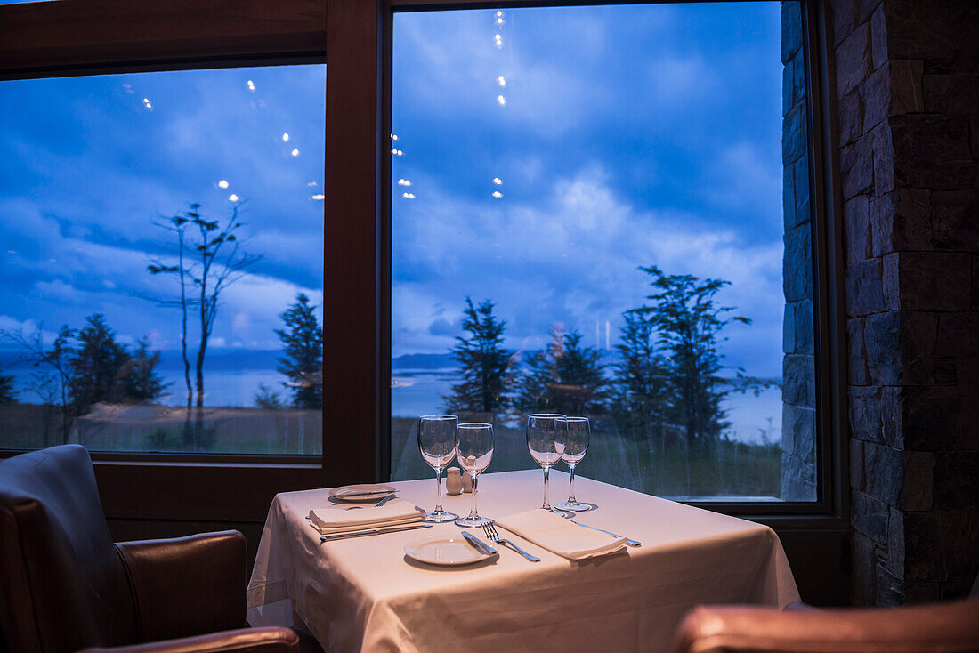 Buffer dinner in La Cravia Restaurant, Hotel Arakur Ushuaia Resort and Spa, Ushuaia, Tierra del Fuego, Patagonia, Argentina