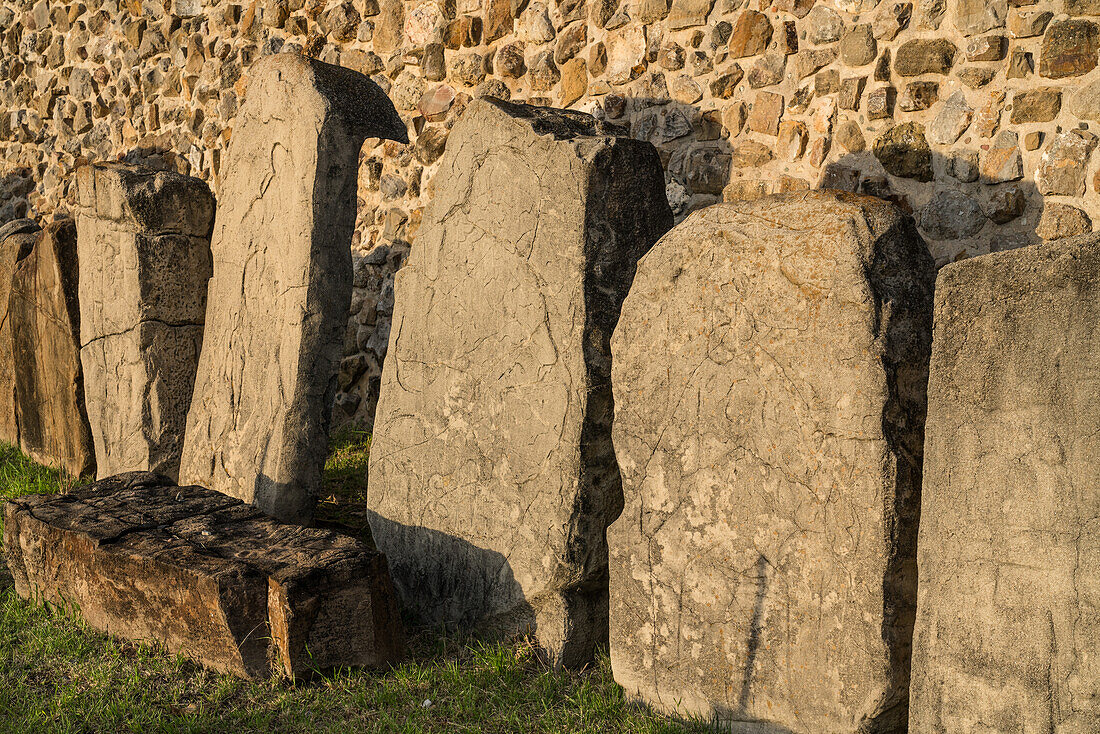 Die Danzantes sind in Stein gemeißelte Figuren, die vermutlich verstümmelte Gefangene in den präkolumbianischen Zapoteken-Ruinen von Monte Alban in Oaxaca, Mexiko, darstellen. Diese Stätte gehört zum UNESCO-Weltkulturerbe. Ursprünglich glaubte man, dass es sich um Tänzerinnen handelte, aber das wird nicht mehr geglaubt.