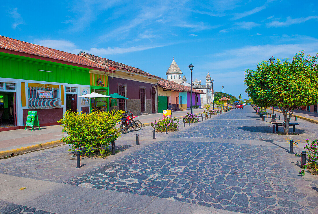 City view of Granada Nicaragua. Granada was founded in 1524 and it's the first European city in mainland America