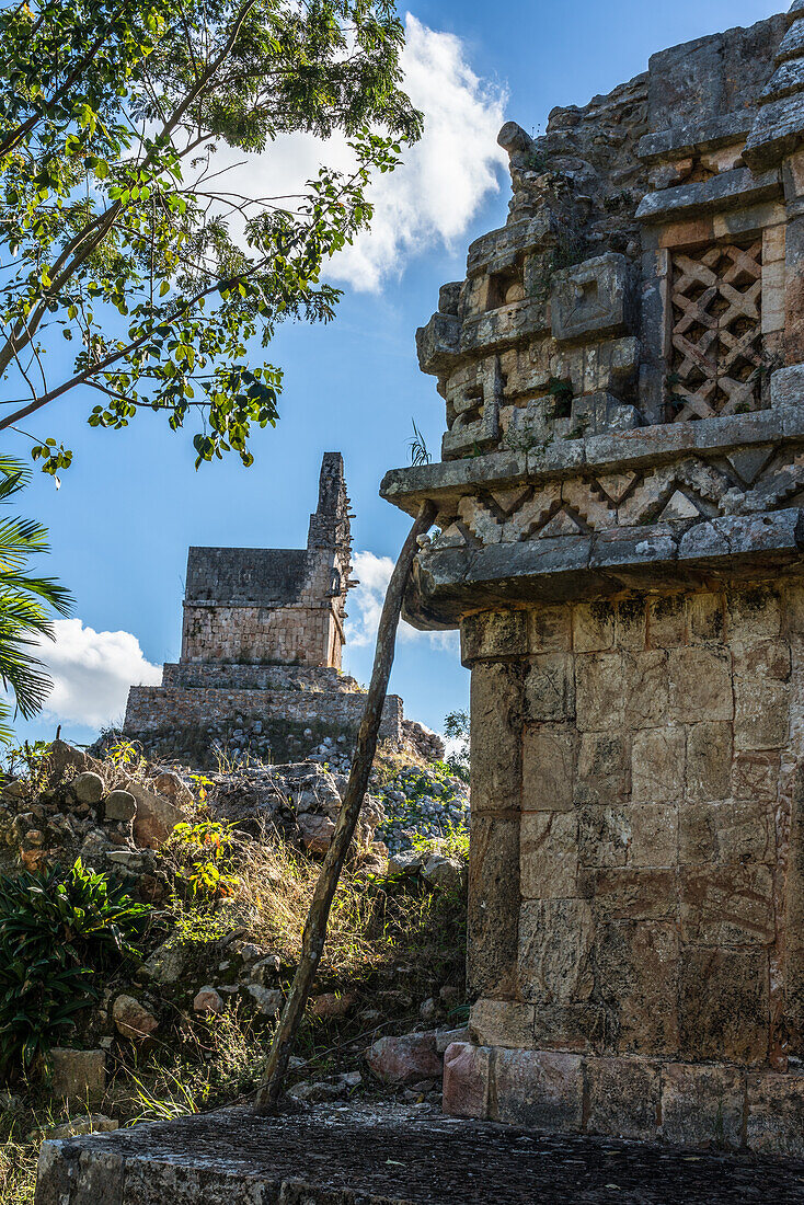 Die Ruinen der Maya-Stadt Labna sind Teil des UNESCO-Welterbezentrums der prähispanischen Stadt Uxmal in Yucatan, Mexiko.