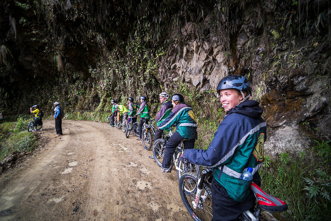 Cycling Death Road, La Paz Department, Bolivia