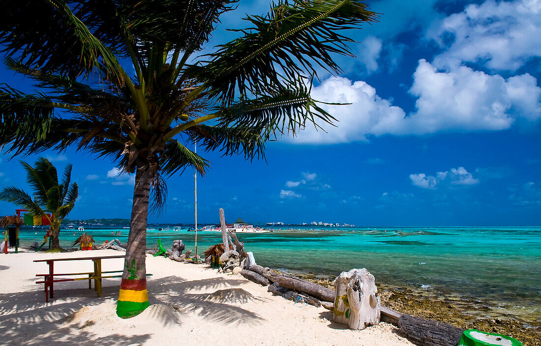 Tropical beach on the Caribbean island of San Andres , Colombia