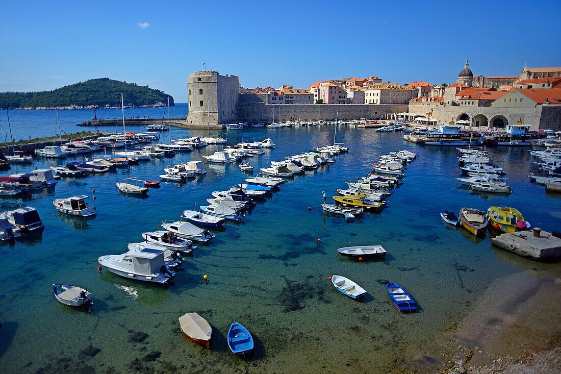 Old port of Dubrovnik, Croatia