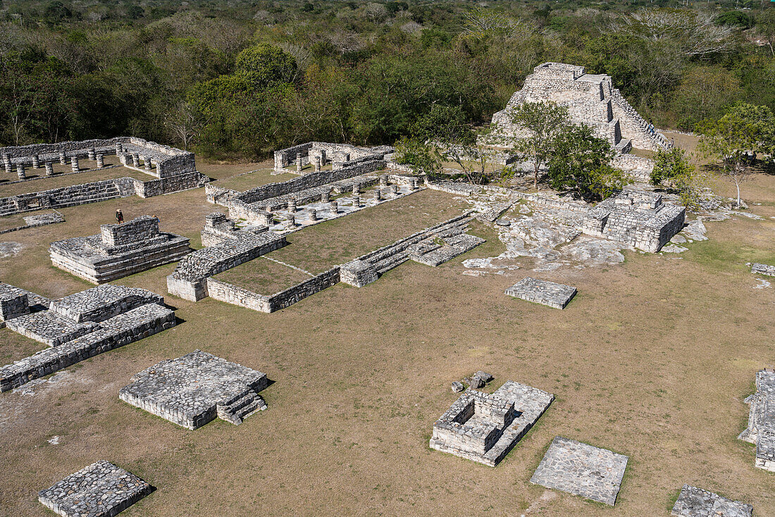 Ruins of the Post-Classic Mayan city of Mayapan, Yucatan, Mexico.