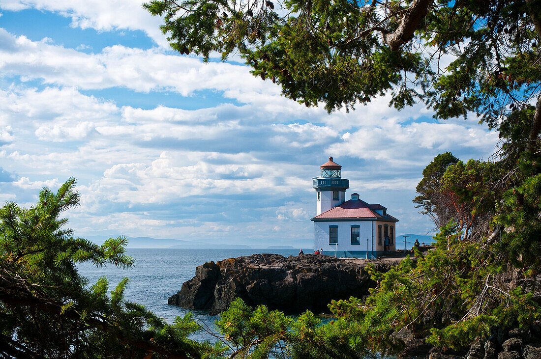 Lime Kiln-Leuchtturm, Lime Kiln State Park, San Juan Island, Washington.