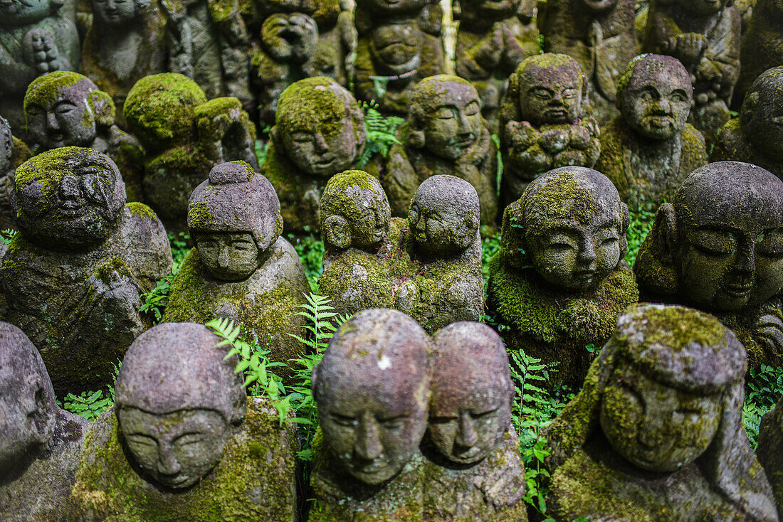 Otagi Nenbutsu-ji Buddhist temple in the Arashiyama neighborhood of Kyoto, Japan