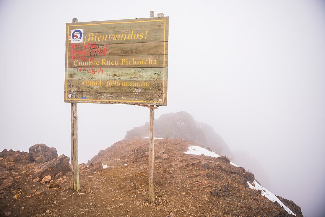 Vulkan Rucu Pichincha, 4.696 m, Gipfel, Quito, Provinz Pichincha, Ecuador, Südamerika