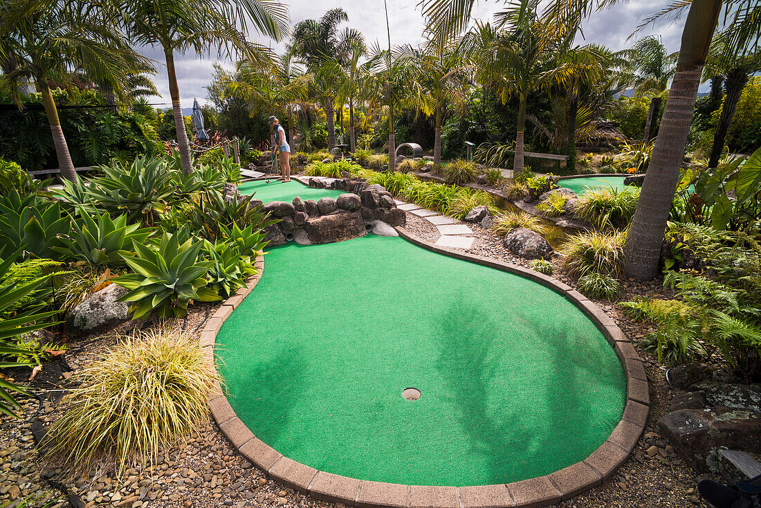 Birdwood Springs, Mini Putt Crazy Gold, the number one in New Zealand, based on the Coromandel Peninsula