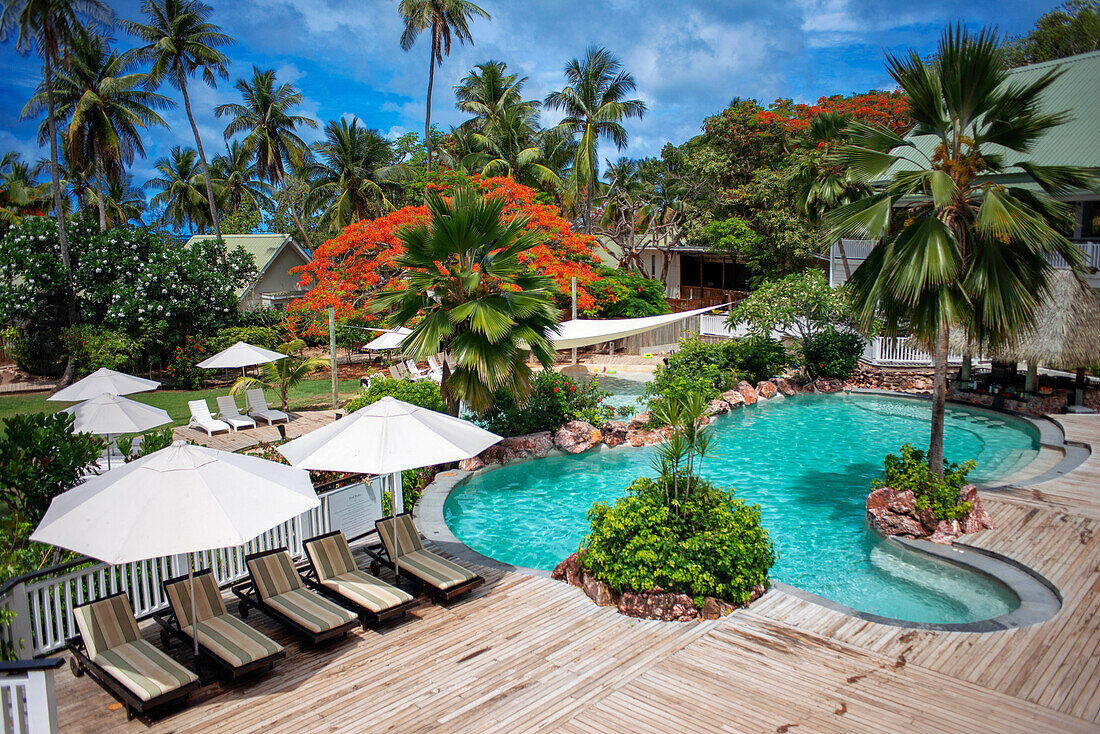 Pool im Malolo Island Resort und Likuliku Resort, Mamanucas Inselgruppe Fidschi