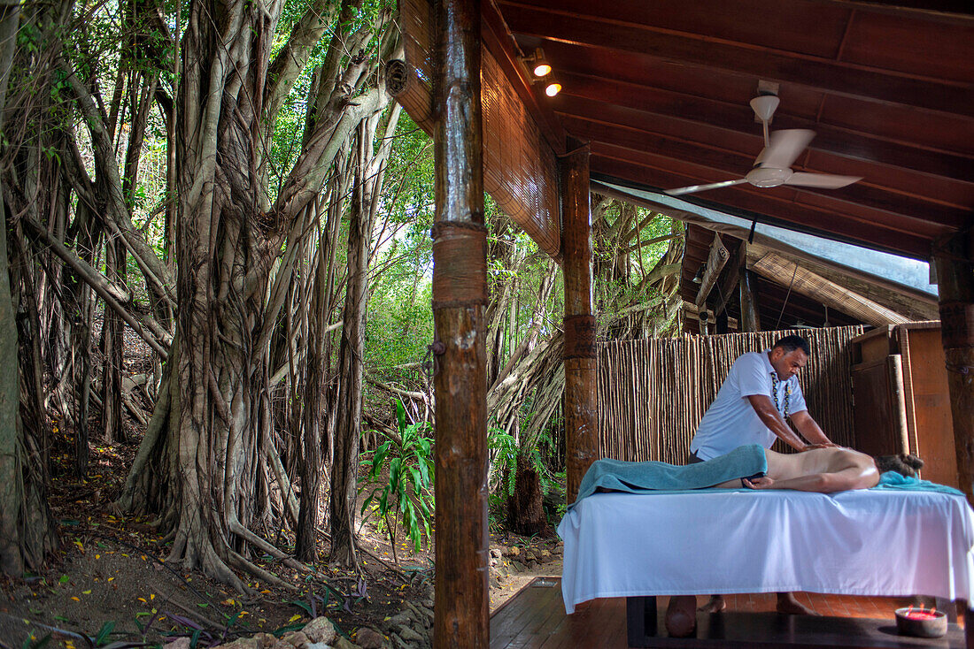 Wild spa in Malolo Island Resort and Likuliku Resort, Mamanucas island group Fiji