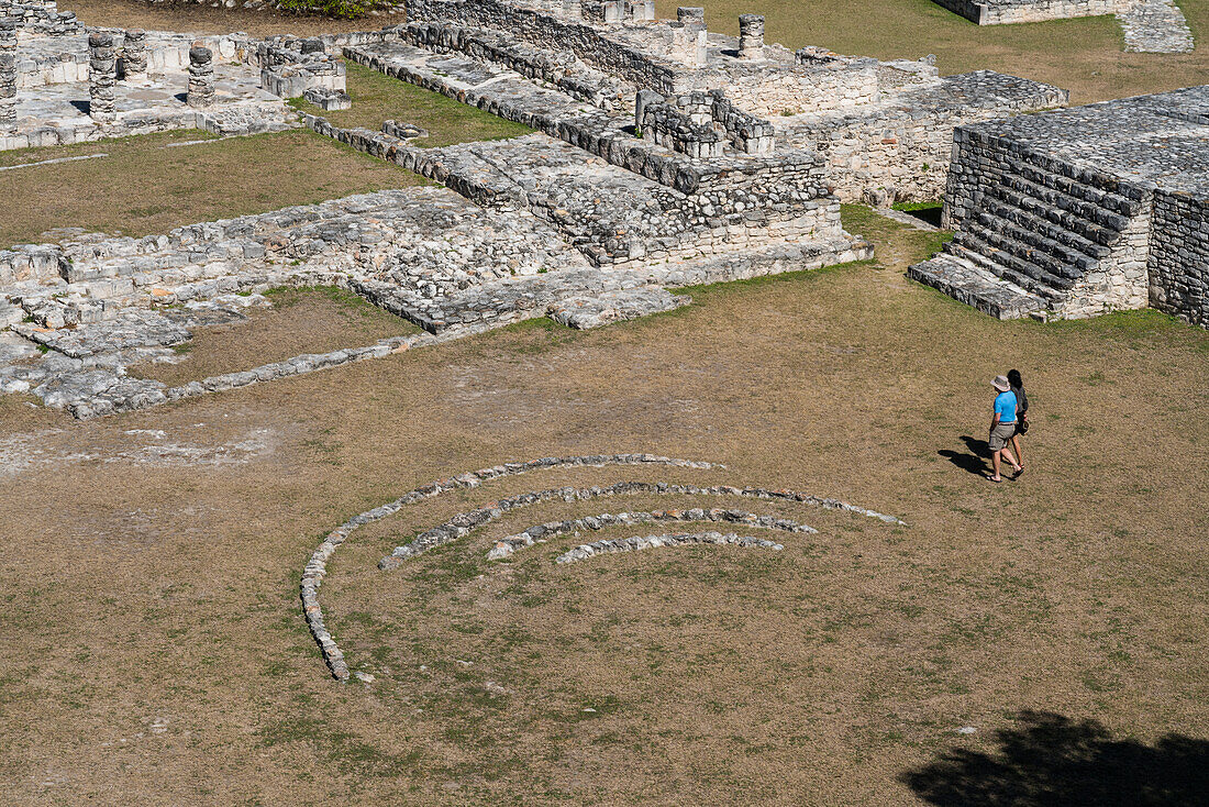 Ruins of the Post-Classic Mayan city of Mayapan, Yucatan, Mexico.