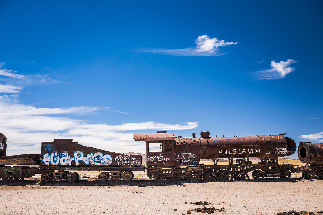 Train Cemetery aka train graveyard, Uyuni, Bolivia