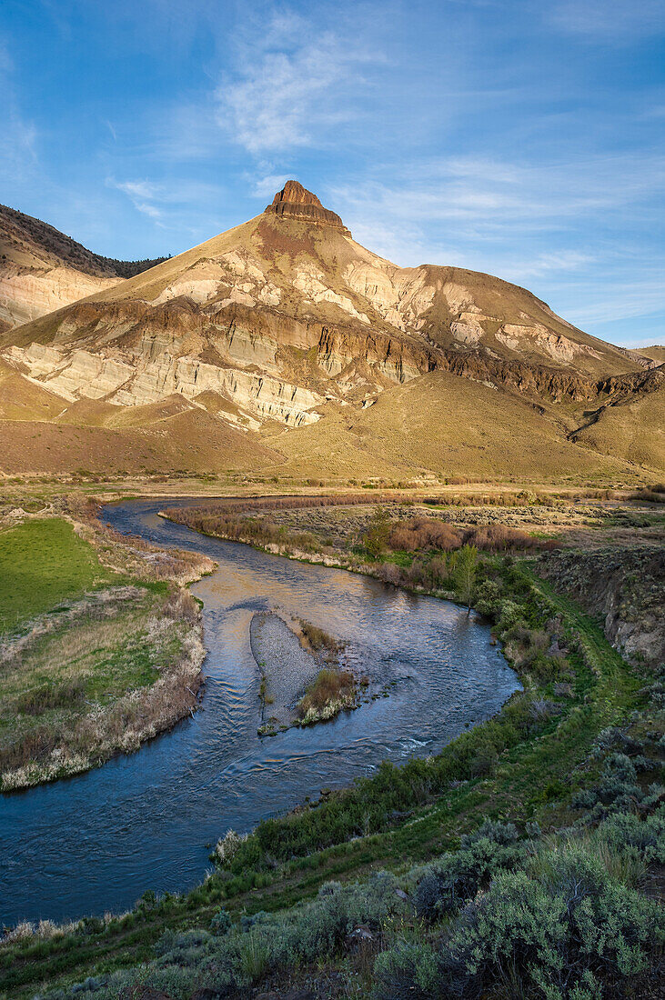 John Day River and Sheep Rock; John Day Fossil Beds National Monument, Oregon.