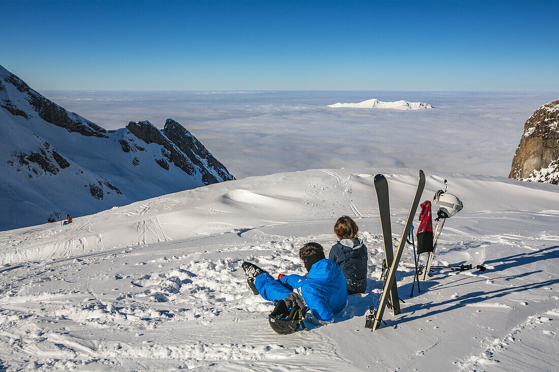 Gourette ski resort, Pyrenees Atlantiques, Aquitaine region, Ossau Valley, France