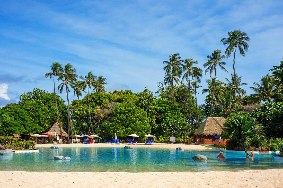 Meridien Hotel on the island of Tahiti, French Polynesia, Tahiti Nui, Society Islands, French Polynesia, South Pacific.