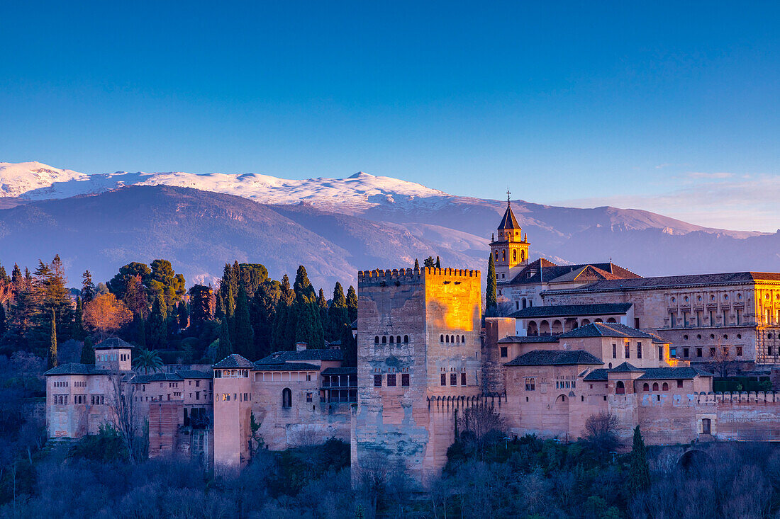 The Alhambra, UNESCO World Heritage Site, Granada, Andalusia, Spain, Europe