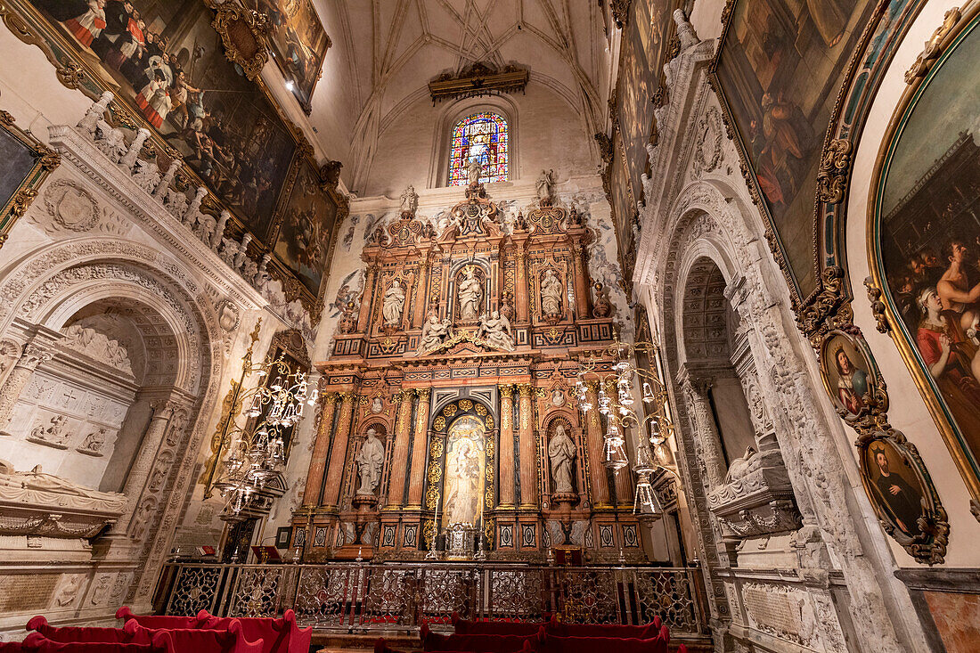 Kathedrale von Sevilla innen, UNESCO-Weltkulturerbe, Sevilla, Andalusien, Spanien, Europa