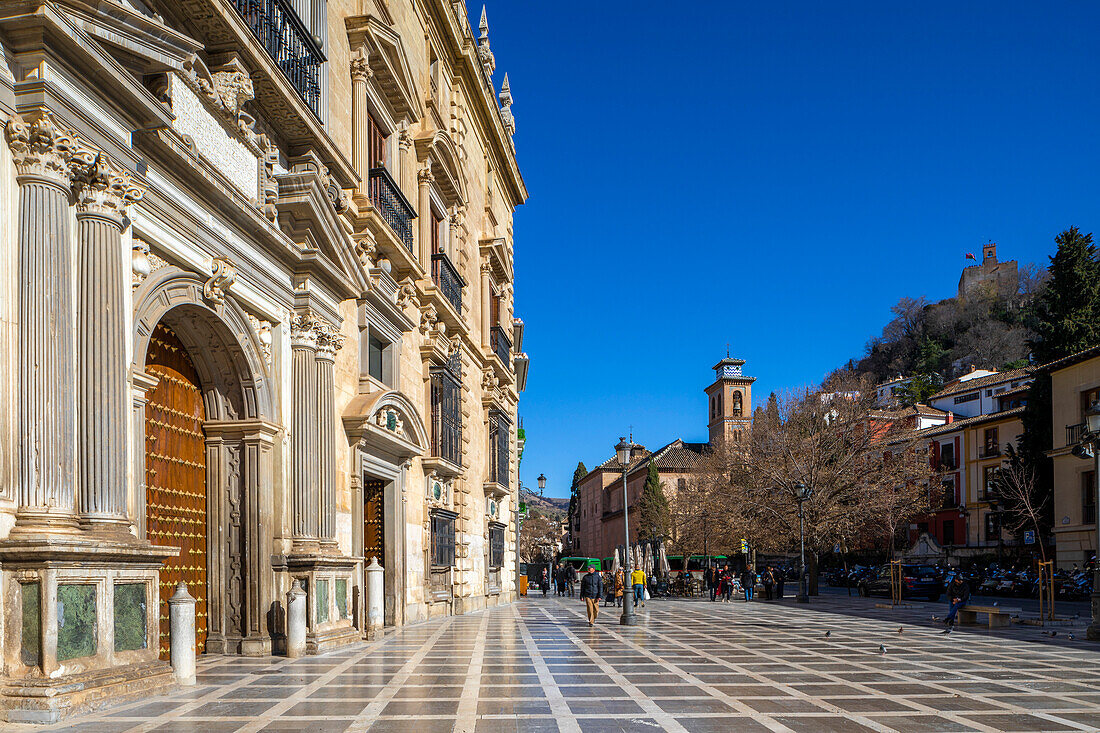 Plaza Nueva, Granada, Andalusia, Spain, Europe