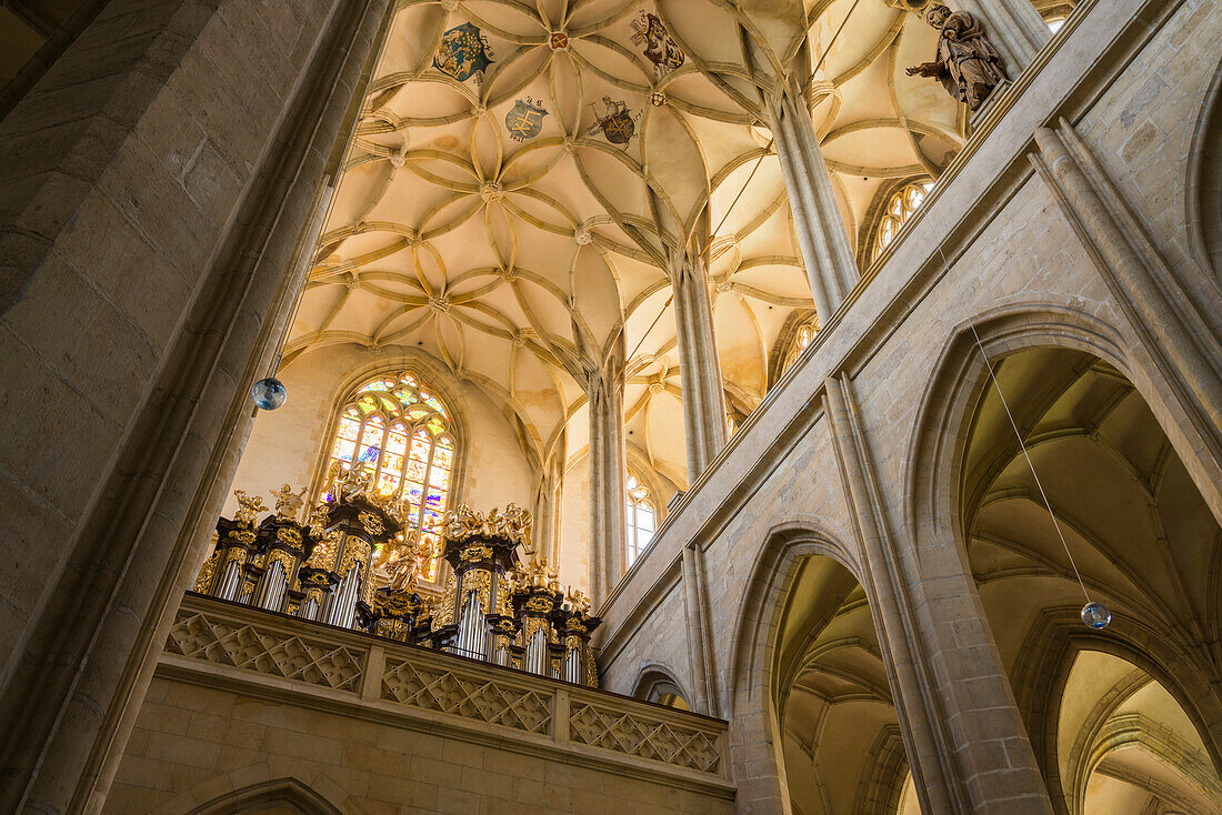 Innenraum der St. Barbara-Kathedrale, UNESCO-Welterbe, Kutna Hora, Tschechische Republik (Tschechien), Europa