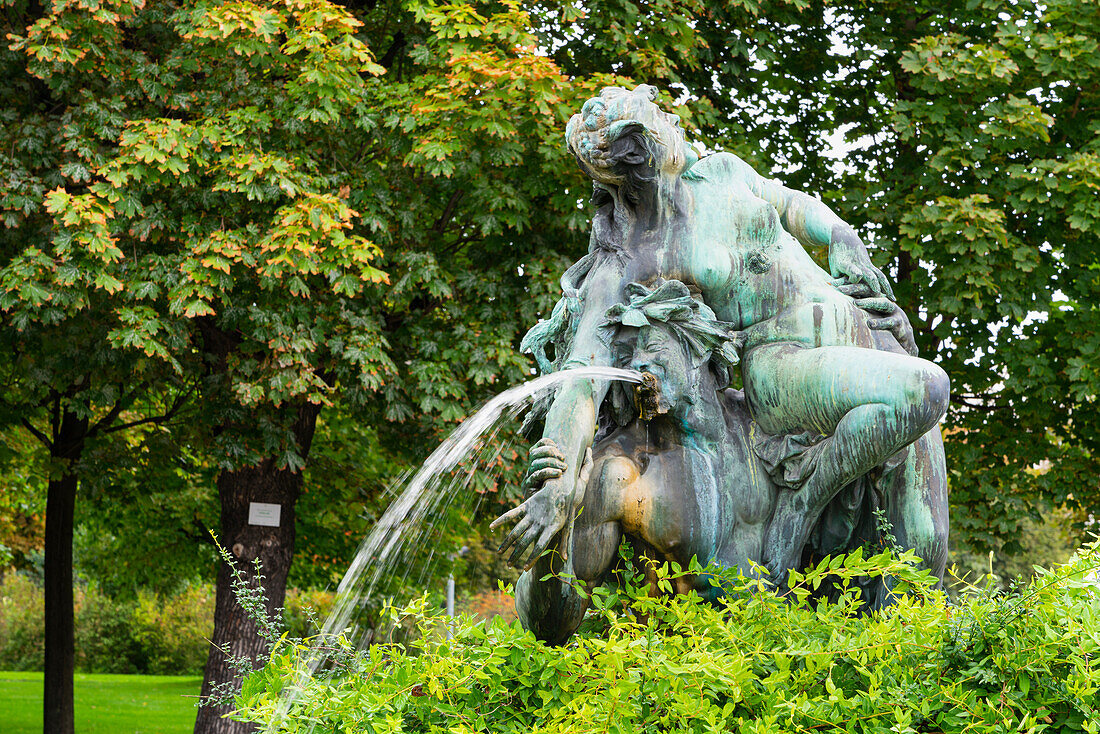 Detail of Tilgnerbrunnen fountain, Volksgarten park, Vienna, Austria, Europe
