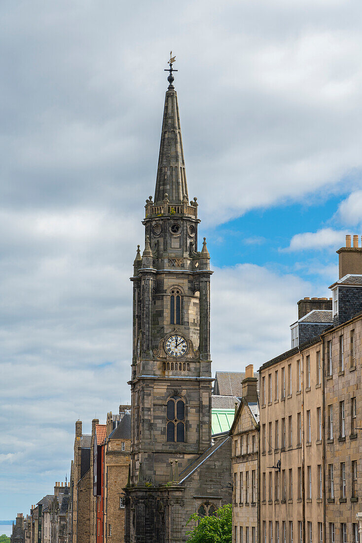 Tron Kirk Pfarrkirchturm, UNESCO-Weltkulturerbe, Royal Mile, Altstadt, Edinburgh, Lothian, Schottland, Vereinigtes Königreich, Europa