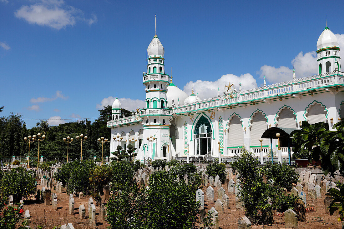 Mubarak Mosque, Old Cham Muslim cemetery, Chau Doc, Vietnam, Indochina, Southeast Asia, Asia