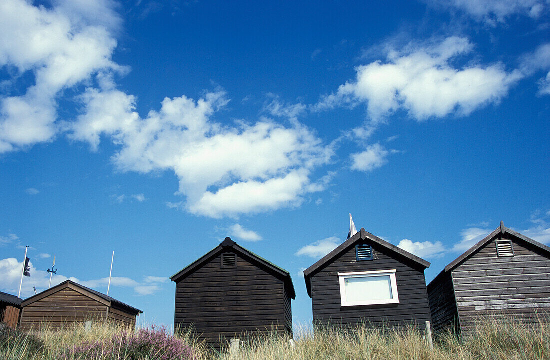 Beach Huts At Studland Bay