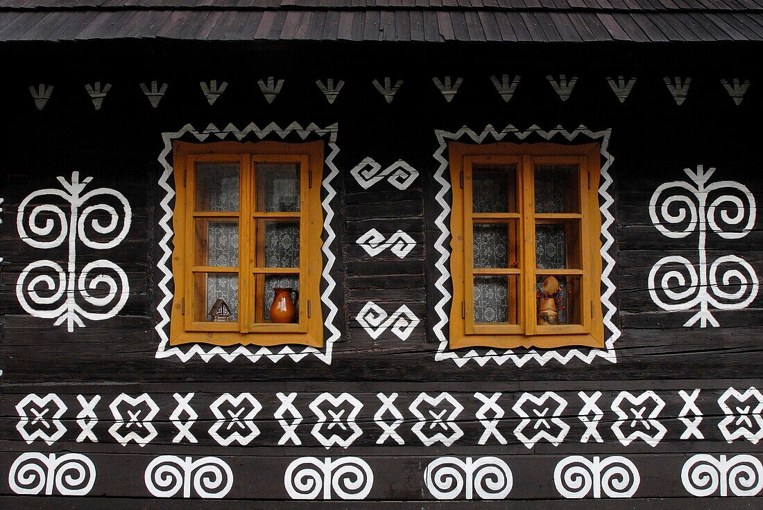 Traditional Wooden Cottage In Cicmany Village