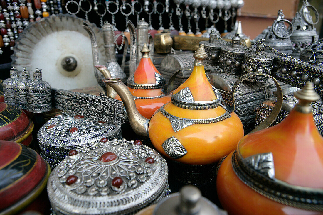 Antique Silverware And Teapots For Sale In Market